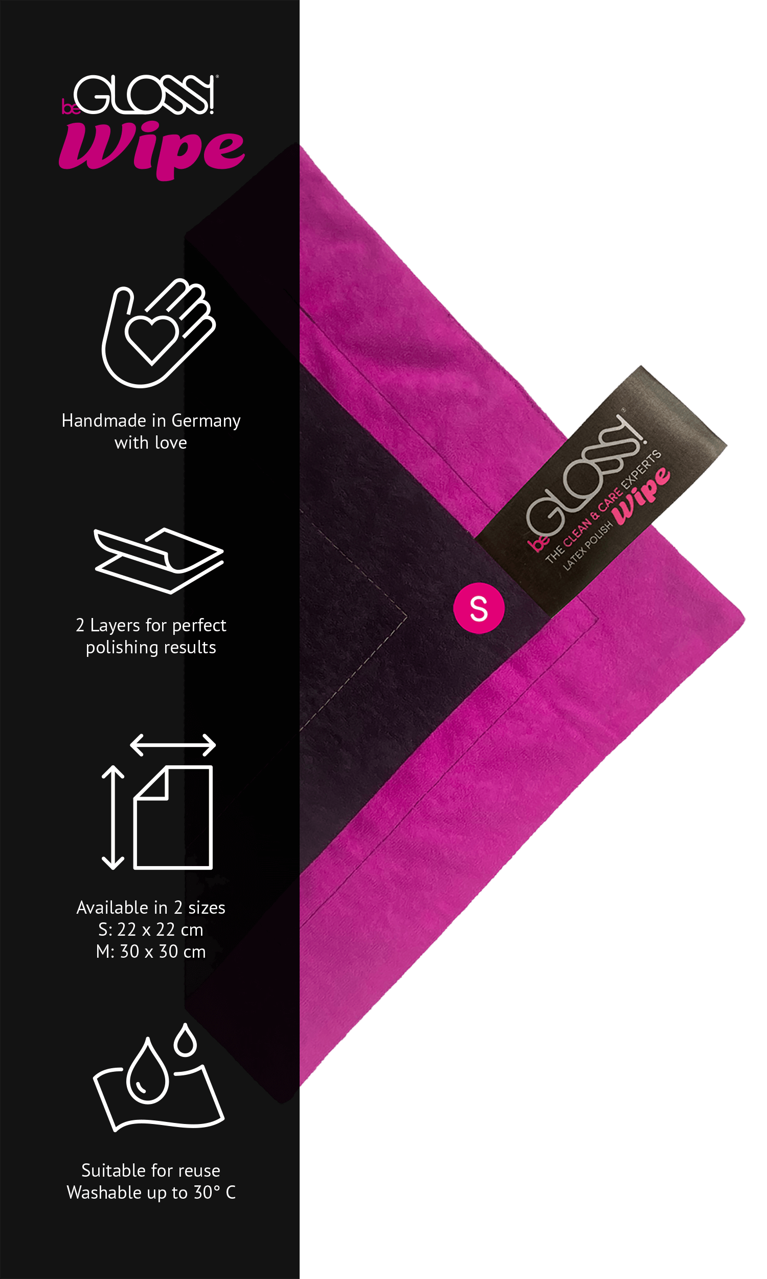 beGLOSS Latex Polish Cloth - beGLOSS WIPE