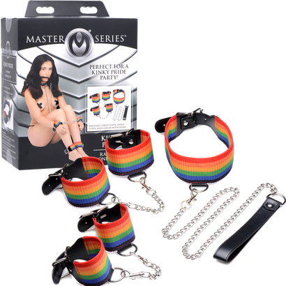 Kinky Pride Rainbow Bondage Set