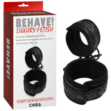 Tempt Him Hand Cuffs (Black)