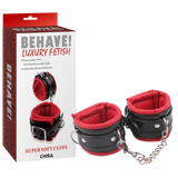 Super Soft Ankle Cuffs (Red/Black)