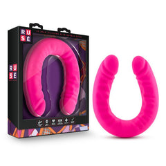 Ruse Silicone Slim 18in Hot Pink Double Dong-0