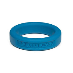 Classic Silicone Medium Stretch Penis Ring 36mm Blue-0