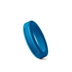 Classic Silicone Medium Stretch Penis Ring 36mm Blue-1