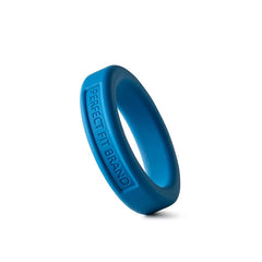 Classic Silicone Medium Stretch Penis Ring 36mm Blue-2