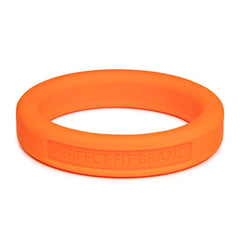 Classic Silicone Medium Stretch Penis Ring 44mm Orange-0