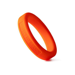 Classic Silicone Medium Stretch Penis Ring 44mm Orange-2