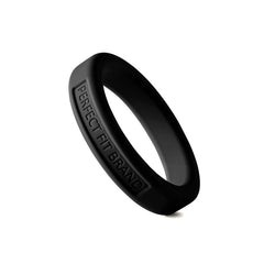 Classic Silicone Medium Stretch Penis Ring 44mm Black-1