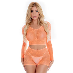 Leaf It To Me Short Set Orange-0