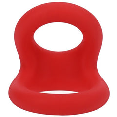 Uplift Silicone Cock Ring Crimson-1