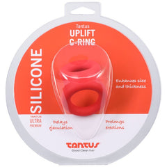 Uplift Silicone Cock Ring Crimson-4