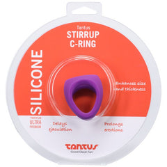 Stirrup Silicone Cock Ring Lilac-4