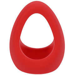 Stirrup Silicone Cock Ring Crimson-0