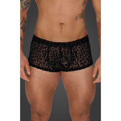 Leopard Flock Short Shorts-2