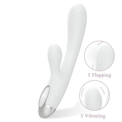 Pada Rabbit and G-Spot Pulsing Vibrator White-0