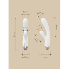 Pada Rabbit and G-Spot Pulsing Vibrator White-2