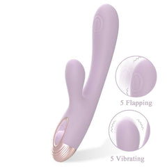 Pada Rabbit and G-Spot Pulsing Vibrator Purple-0