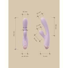 Pada Rabbit and G-Spot Pulsing Vibrator Purple-3