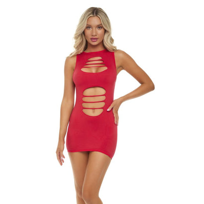 Cant Commit Dress Red-0