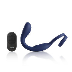 VibraDuo Vibrating Anal Probe and Perineum Stim with Cockring-0