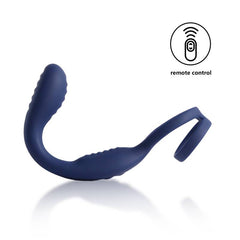 VibraDuo Vibrating Anal Probe and Perineum Stim with Cockring-1