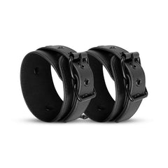 Faux Leather Ankle Cuffs Black-7