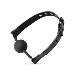 Breathable Silicone Ball Gag Black-0