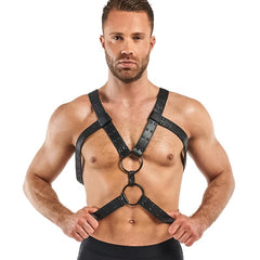 Rocco Bondage Harness Black-3