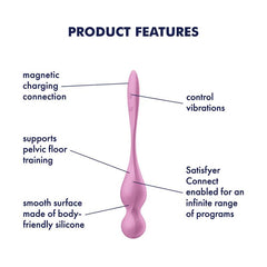 Satisfyer Love Birds 1 Kegel Pelvic Floor Trainer w Connect App Pink-3