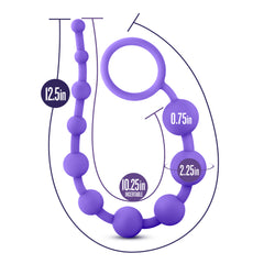 Luxe Silicone 10 Beads Purple