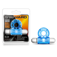 Stay Hard 10 Function Vibrating Bull Ring Blue