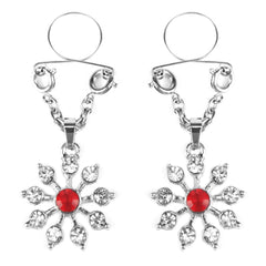 Ruby and Diamond Star Nipple Jewellery