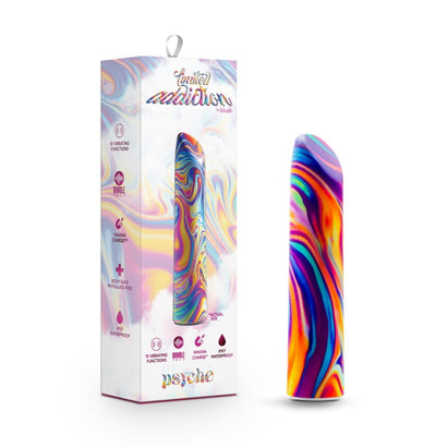 Limited Addiction Psyche - Power Vibe - Rainbow 10.2 cm USB Rechargeable Bulet-0