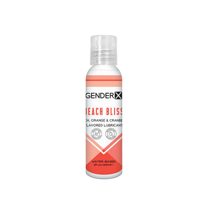 Gender X BEACH BLISS Flavoured Lube - 60 ml - Peach, Orange & Cranberry Flavoured Water Based Lubricant - 60 ml Bottle-0