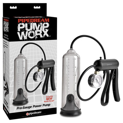 Pump Worx Pro-Gauge Power Pump - Clear Penis Pump with Hand Trigger