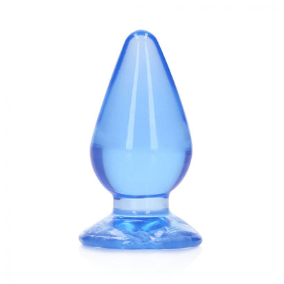 REALROCK 11.5 cm Anal Plug - Blue - Blue 11.5 cm (4.5'') Butt Plug-0