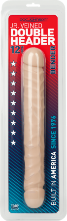 Jr. Veined Double Header 12&quot; - Bender (White)