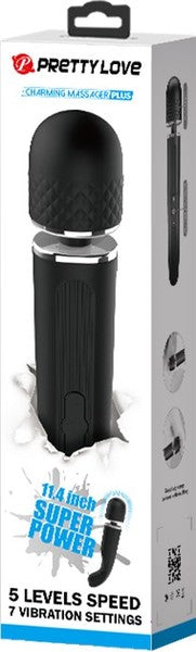 Rechargeable Charming Massager Plus 11.4&quot; (Black)