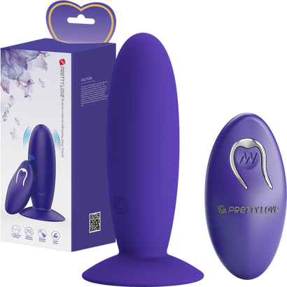 Remote Control Vibrating Plug - Youth (Purple)-0