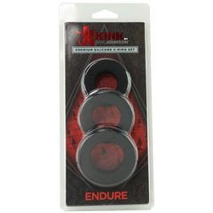 Doc Johnson Kink Endure Premium Silicone C-Ring Set - Black
